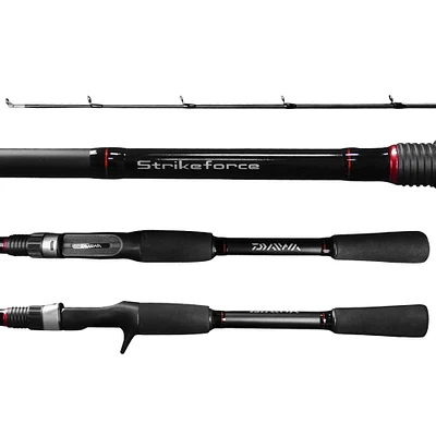 Vara para carretilha Daiwa Strikeforce 5'6" (1,68m) 25 Lbs SF562MHRB-BR 02 Partes