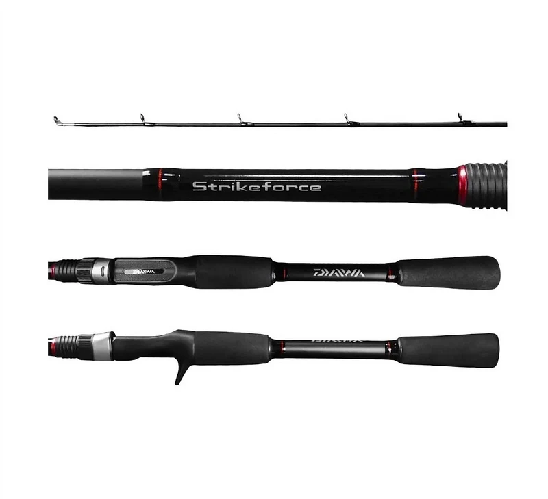 Vara para molinete Daiwa Strikeforce 5'6" (1,68m) 25 Lbs SF562MHRS-BR 02 Partes