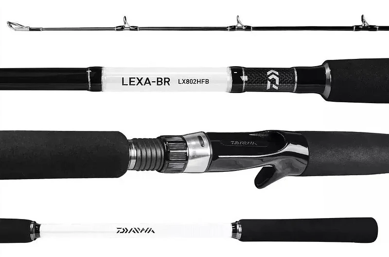 Vara para carretilha Daiwa Lexa-BR 8'0" (2,44m) 50 Lbs LX802HFB-BR