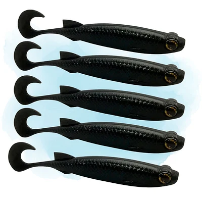 Isca Artificial Monster 3X E-Shad 12cm - cartela 5 unidades