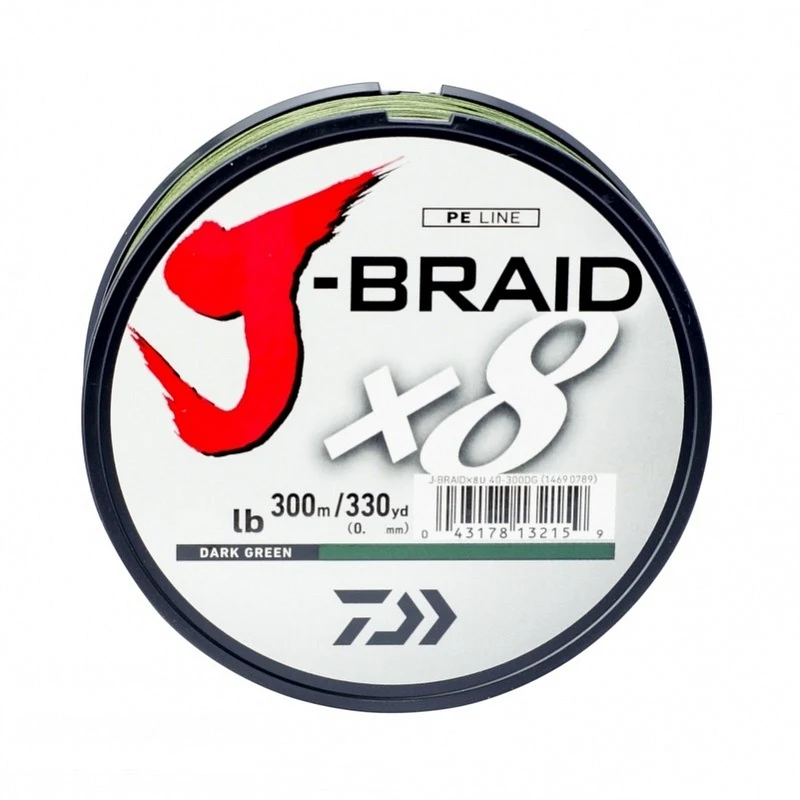 Linha Multifilamento Daiwa J-Braid Expedition X8 300m Dark Green