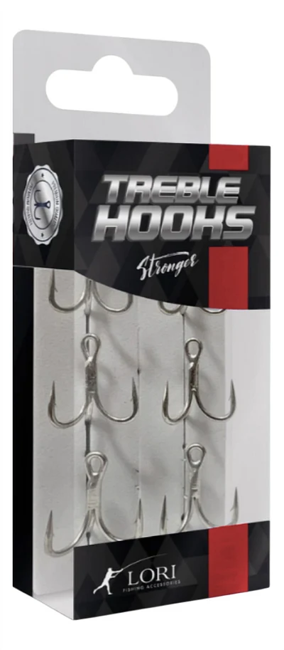 Garateia Lori Treble Hooks Stronger 4X TH-01TN Tinned