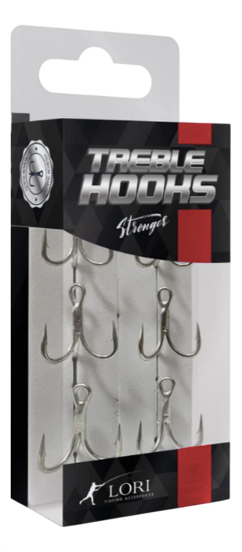 Garateia Lori Treble Hooks Stronger 4X TH-01TN Tinned