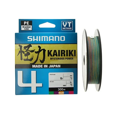 Linha Multifilamento Shimano Kairiki 4 - 150m Multi ( Multicolor )