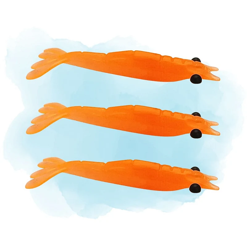 Isca Artificial Monster 3X Camarão Ultrasoft OffSet 90 - 9cm