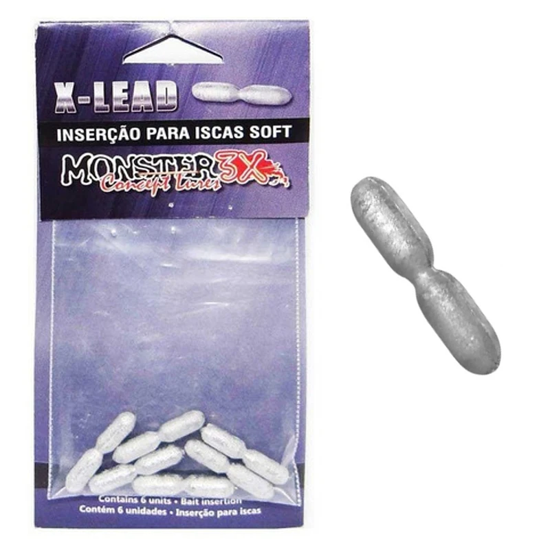 Chumbo de Inserção para iscas Soft Monster 3X X-Lead