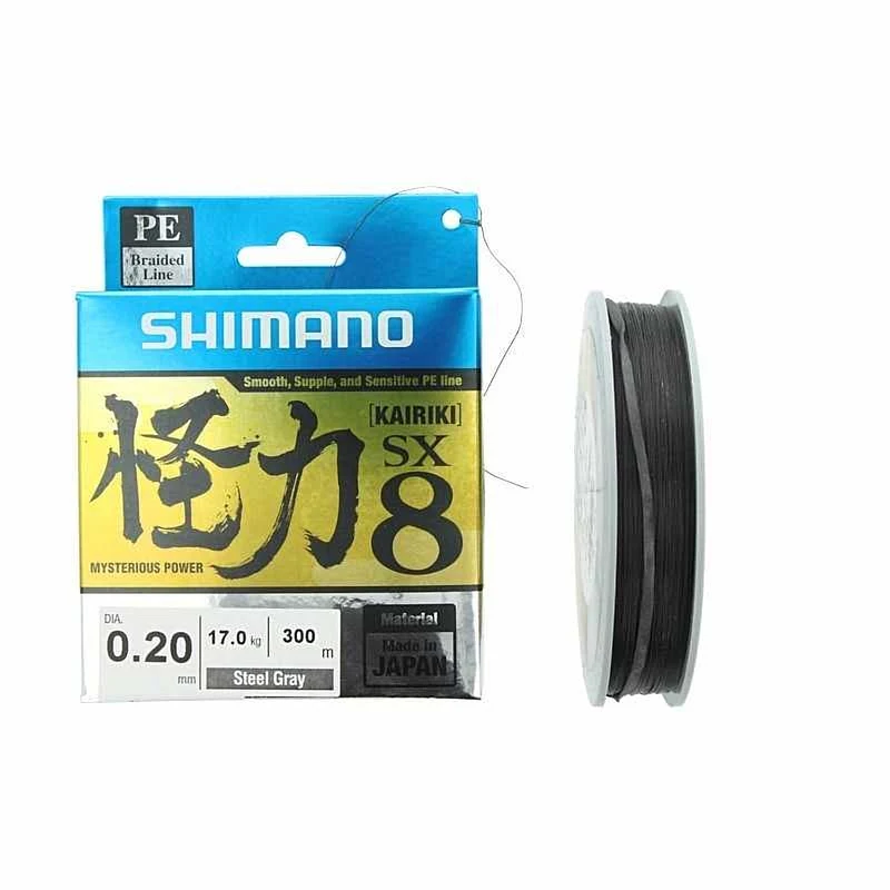 Linha Multifilamento Shimano Kairiki 4 - 300m Hi Vis Orange (Laranja)