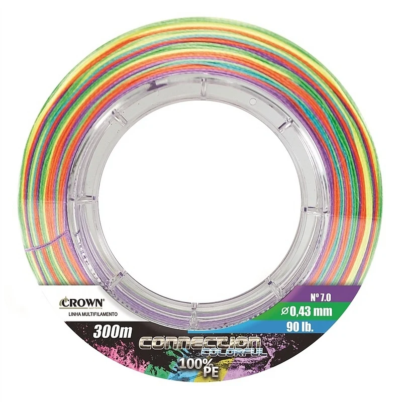 Linha multifilamento Crown Connection 12X 100% PE 300m - Roxa