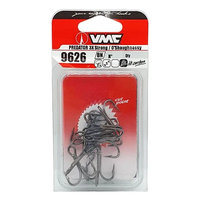 Garatéia VMC 9626BN Predator 3x tamanho 06 Pacote com 10 unidades