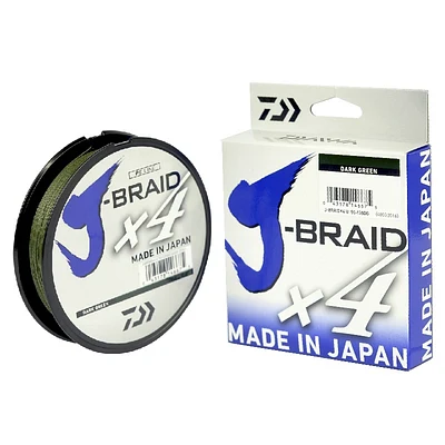 Linha Multifilamento Daiwa J-Braid X4U 135m (150Yds) Verde