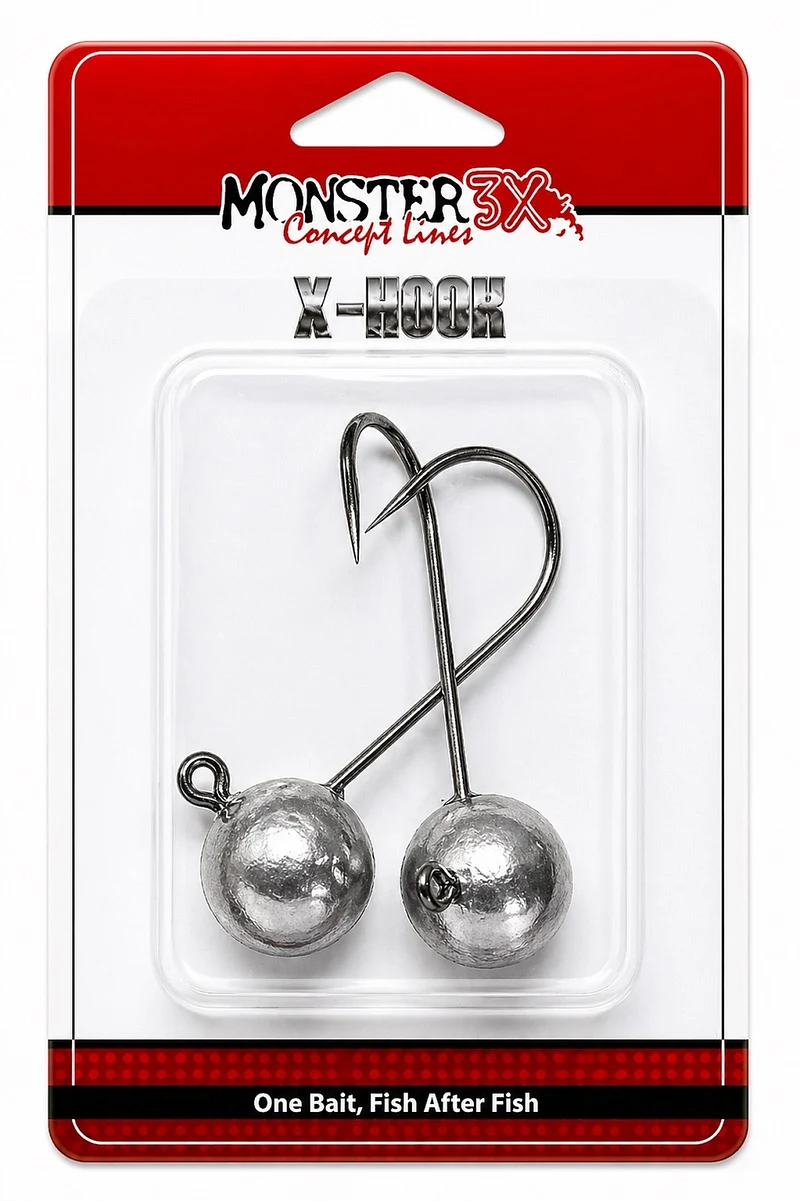 Anzol Jig Head Monster 3X Pro - Cartela c/ 02 unid.