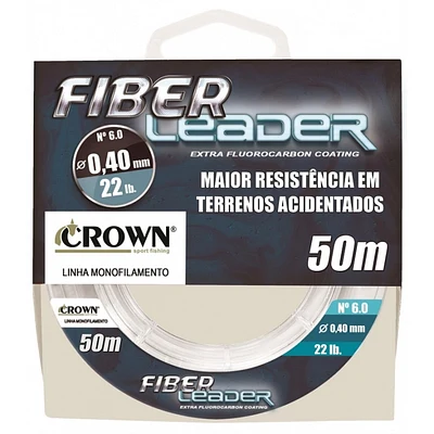 Linha Fluorcarbono Crown Fiber Leader 50m