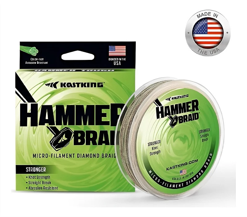 Linha KastKing Hammer Alpha 9 Braid Moss Green 150Yds