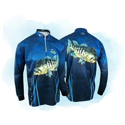 Camiseta Faca na Rede Combat S - Tucunaré Azul CS21