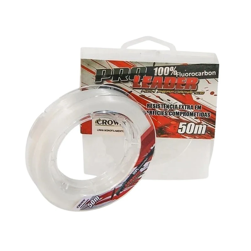 Linha Crown Pro Leader 100% Fluorocarbon 10m - Lider