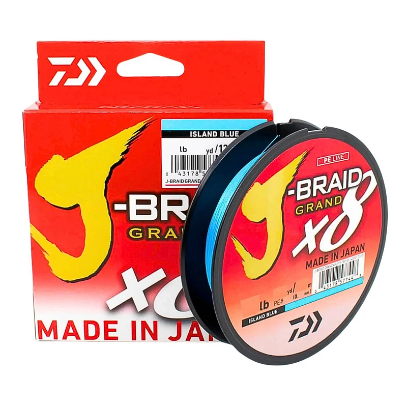 Linha Multifilamento Daiwa J-Braid Grand X8 150yd 135m Island Blue