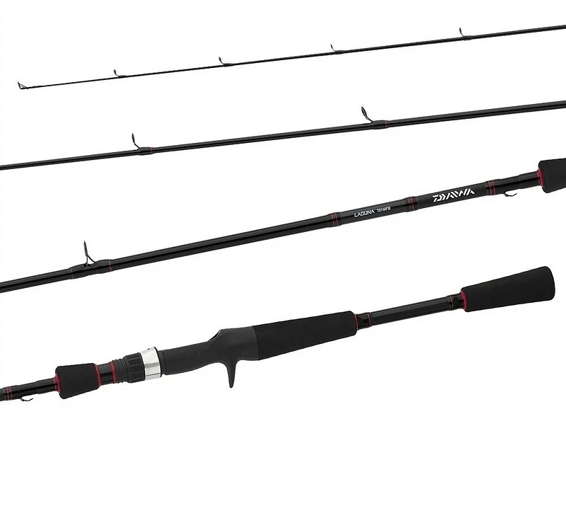 Vara para carretilha Daiwa Laguna 6" (1,83m) 25 Lbs LAG 602MHFB-BR 02 partes