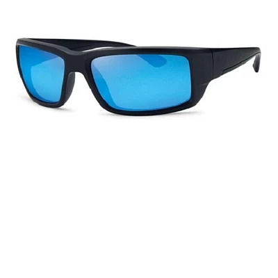 Óculos Polarizado Storm Wildeye Amberjack Matte Black Blue Glass 45ST19