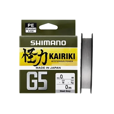 Linha Multifilamento Shimano Kairiki Mysterious Power 8 - 150m Steel Gray (Cinza)