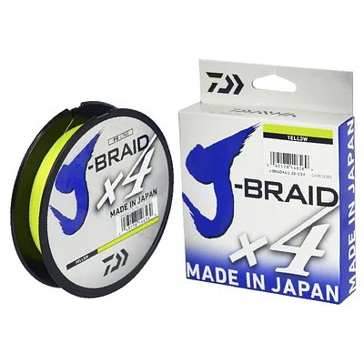 Linha Multifilamento Daiwa J-Braid X4U 135m (150Yds) Amarela