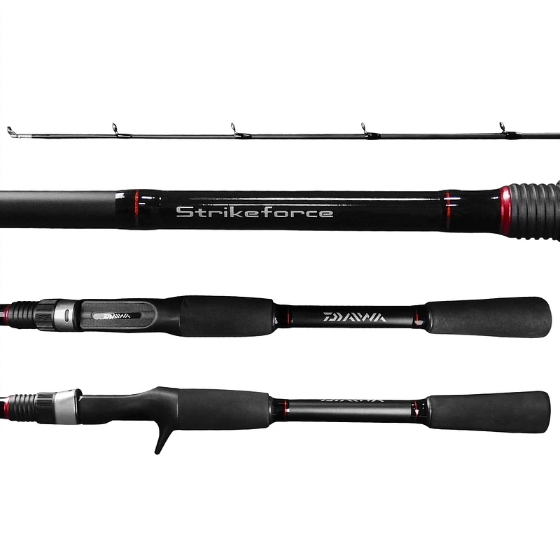 Vara para carretilha Daiwa Strikeforce 5'6" (1,68m) 17 Lbs SF562MRB-BR 02 Partes