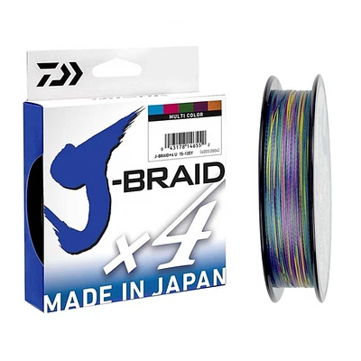Linha Multifilamento Daiwa J-Braid X4U 300m (330Yds) Multicolor